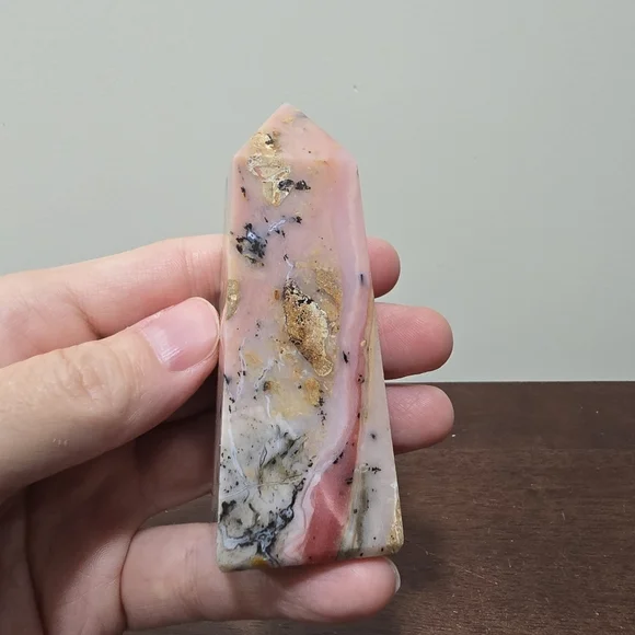 Pink Opal Crystal Tower - Picture 5 of 5